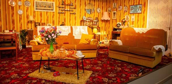 A bright 1970s Front Room at Museum of the Home - Image credit Gifty Dzenyo