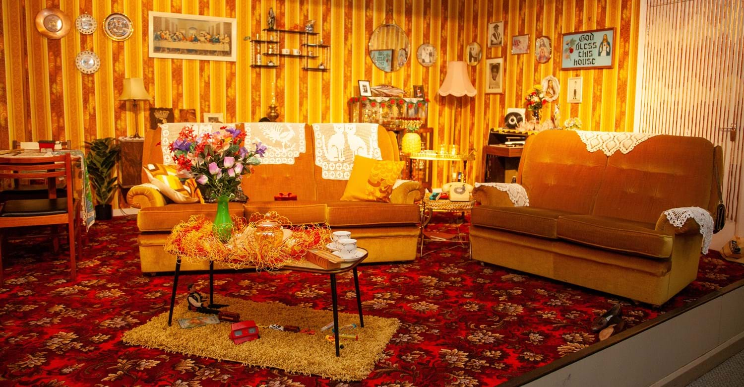 A bright 1970s Front Room at Museum of the Home - Image credit Gifty Dzenyo