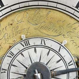 Detail of the lantern clock