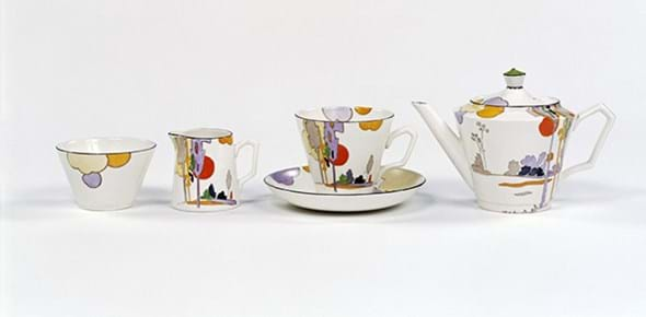 An Art Deco tea set