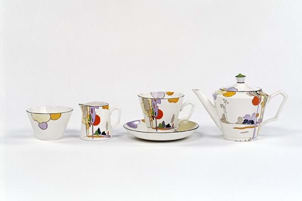 An Art Deco tea set