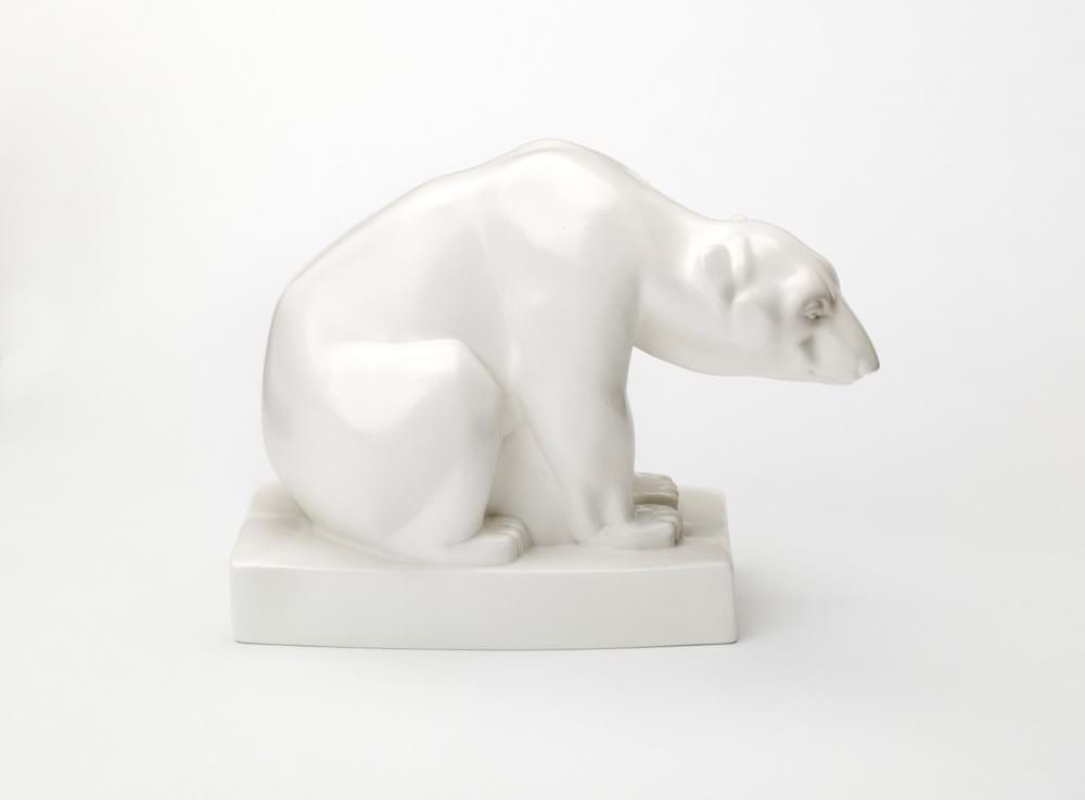 White ceramic polar bear