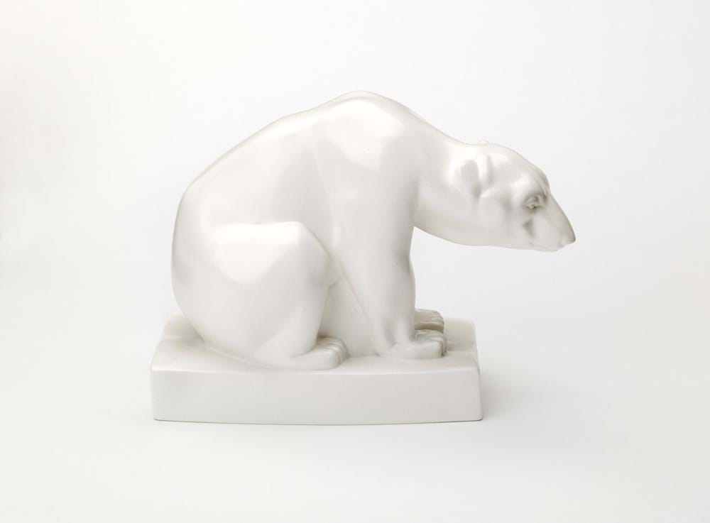 White ceramic polar bear