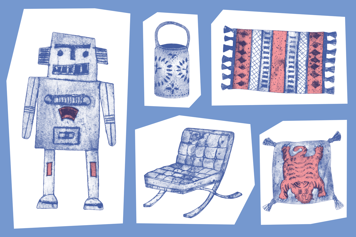 Hero Collage Landscape Blue