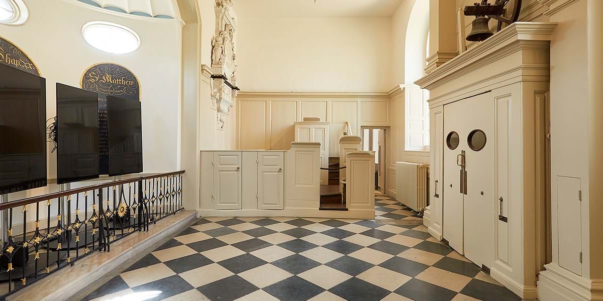 A view of a historic chapel