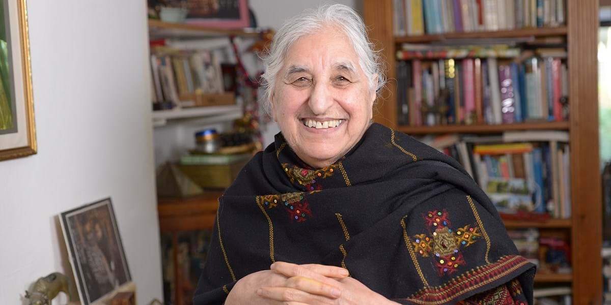 Amarjit in her home in Hackney