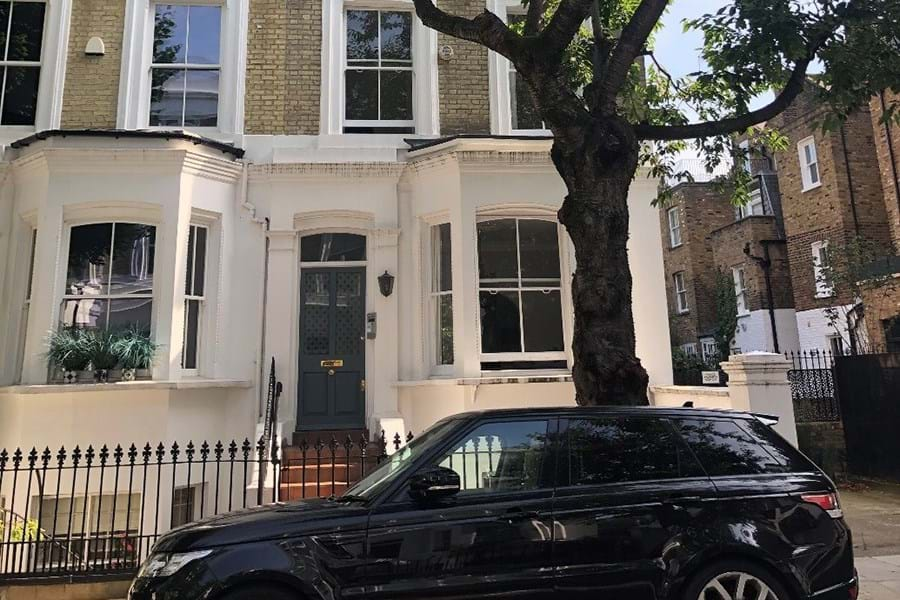 Exterior of a Victorian terraced house