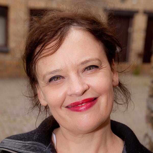 Bernadette Russell smiling to camera